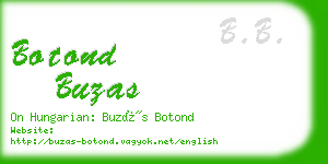 botond buzas business card